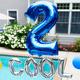 34in Blue Number Balloon (2)